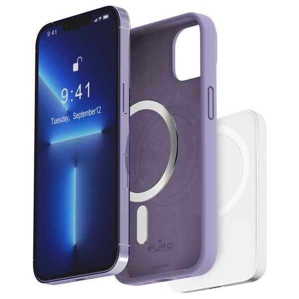 PURO ICON MAG - Etui iPhone 14 / 13 MagSafe (Tech Lavender) zdjęcie 1