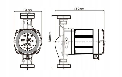 POMPA OBIEGOWA ELEKTRONICZNA DO PIECA KOTŁA CO ŚRUBUNKI BETA2 25-40/180 IBO na Arena.pl