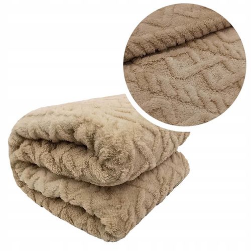 KOC WIKINGA PLED SKANDYNAWSKI GRUBY NARZUTA DWUSTRONNA ARIES 150x200 C. BEŻ na Arena.pl