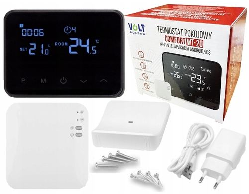termostat Sterownik Volt WT-20 programator pieca ogrzewania zasilacz WIFI na Arena.pl
