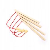 MINI WĘDKA DREWNANA do Gier MAGNES Komplet GRA Łowienie 6 sztuk WĘDEK