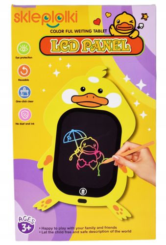 KOLOROWY TABLET DO RYSUNKÓW 8.5" Z RYSIKIEM | EKRAN LCD, BLOKADA, BATERIA na Arena.pl