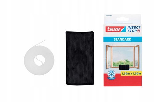 TESA STANDARD Moskitiera na okno - Siatka okienna na rzep 1,3 x 1,5m na Arena.pl