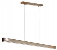 NOWOCZESNA LAMPA LINIOWA LED WISZĄCA 40W 100cm PODŁUŻNA BELKA PILOT 3 BARWY