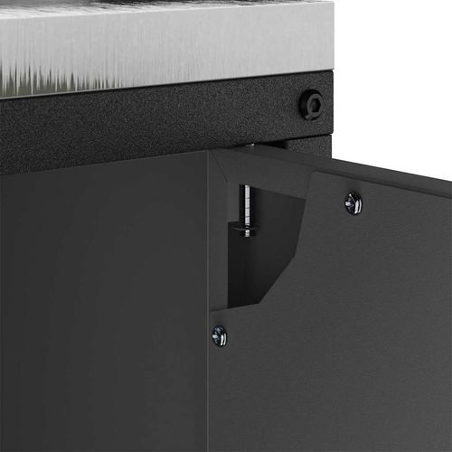 Szafka do przechowywania w kuchni z półką Czarny Stal na Arena.pl