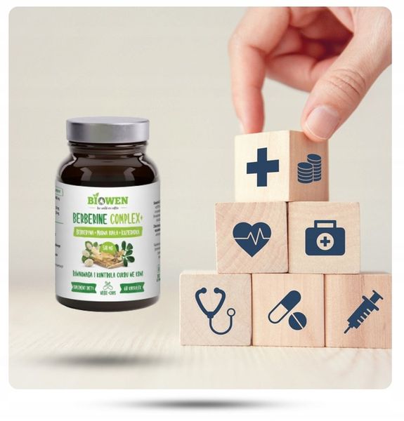BERBERINE COMPLEX+ 510 MG - 60 KAP. KONTROLA CUKRU zdjęcie 5