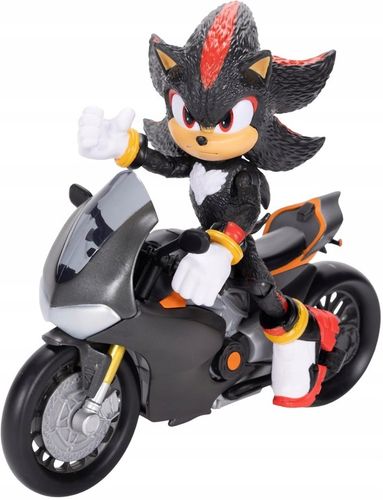 SONIC 3 THE HEDGEHOG FIGURKA SHADOW + CZARNY MOTOCYKL ZESTAW RUCHOME KOŁA na Arena.pl