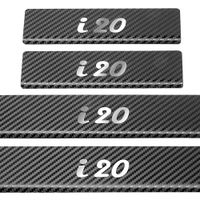 Listwa progowa HYUNDAI I20 MK2 Stal nierdzewna 304 carbon 4szt