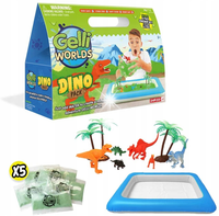 ZIMPLI KIDS ZESTAW GELLI WORLDS DINO PACK Z FIGURKAMI I TACĄ DINOZAURY 3+