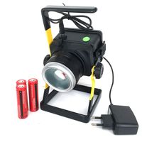 Akumulatorowy halogen LED 30W dioda XM-L T6 ZOOM