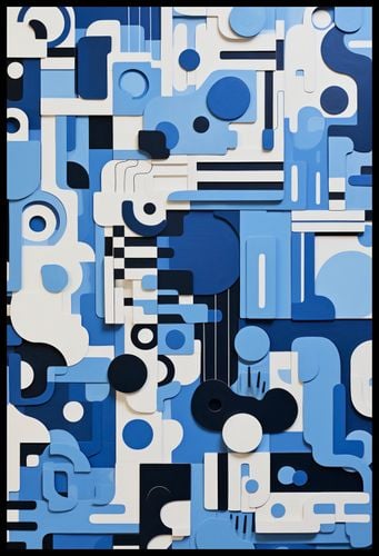 Plakat 61x90,5cm Niebieski Labirynt na Arena.pl