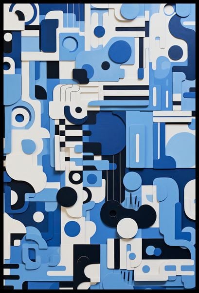 Plakat 61x90,5cm Niebieski Labirynt zdjęcie 2