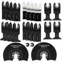 Brzeszczoty oscylacyjne 24szt do narzędzia wielofunkcyjnego drewno