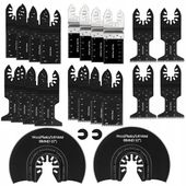 Brzeszczoty oscylacyjne 24szt do narzędzia wielofunkcyjnego drewno