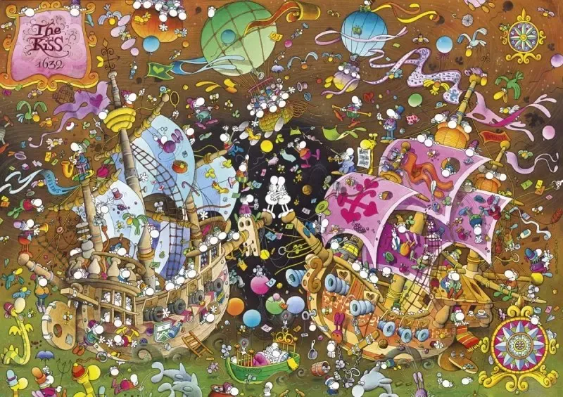 Puzzle 6000 elementów. Mordillo. The Kiss zdjęcie 2
