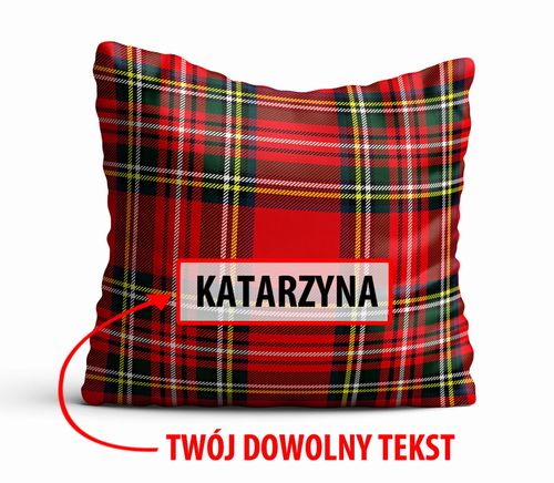 Poduszka Dekoracyjna KRATA  z Twoim napisem KR09 na Arena.pl
