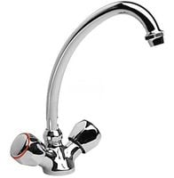 bateria umywalkowa-zlewozmywakowa stojąca z wylewką typu st - h/bu-11-fos