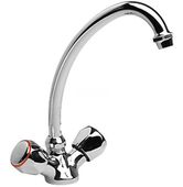 bateria umywalkowa-zlewozmywakowa stojąca z wylewką typu st - h/bu-11-fos