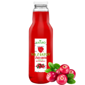 Sok z brzozy z żurawiną