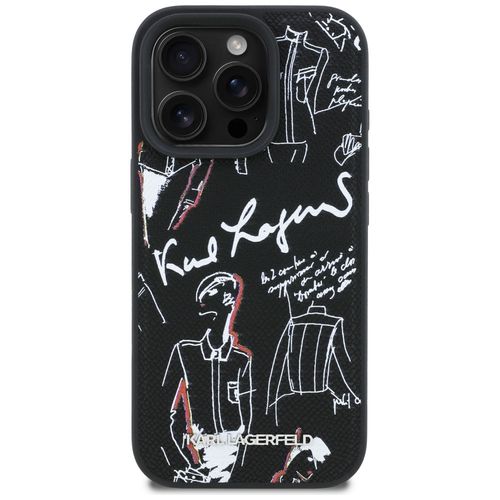 etui karl lagerfeld grained pattern &    logo magsafe do iphone 16 na Arena.pl