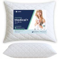 Poduszka Antyalergiczna 70x80 Pikowana Medical AMW REGULACJA KULKA ZAMEK