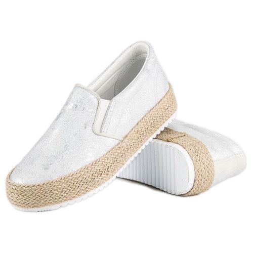 Srebrne Espadryle Na Platformie r.40 na Arena.pl