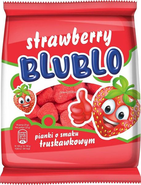 APETITKI ŻELKI BLUBLO STRAWBERRY 80G zdjęcie 1