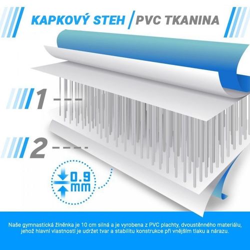 Physionics Airtrack, Dmuchana mata 8 m, niebieska na Arena.pl