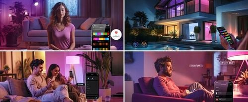 Smart Żarówka LED RGB E27 8.5W = 60W WiFi Rytm Muzyczny APP Lepro na Arena.pl