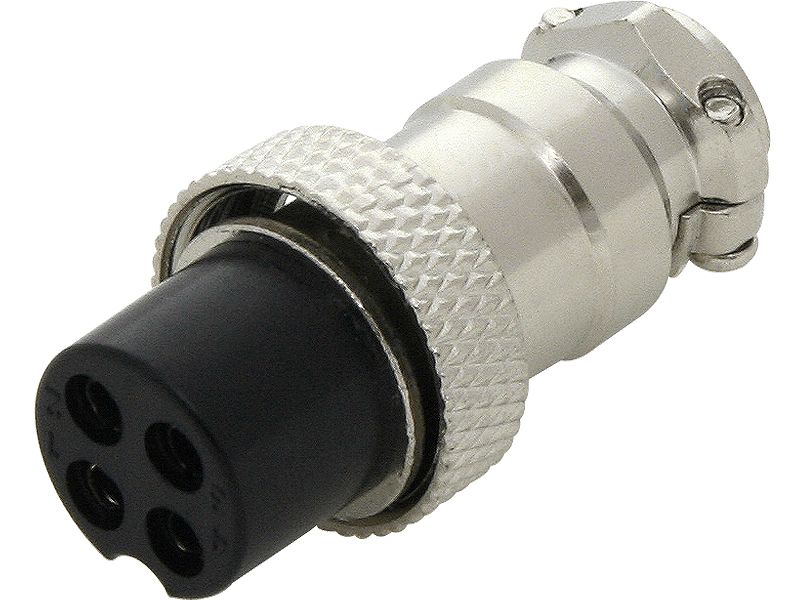Wtyk CB mikrofonowy 4PIN na kabel zdjęcie 1