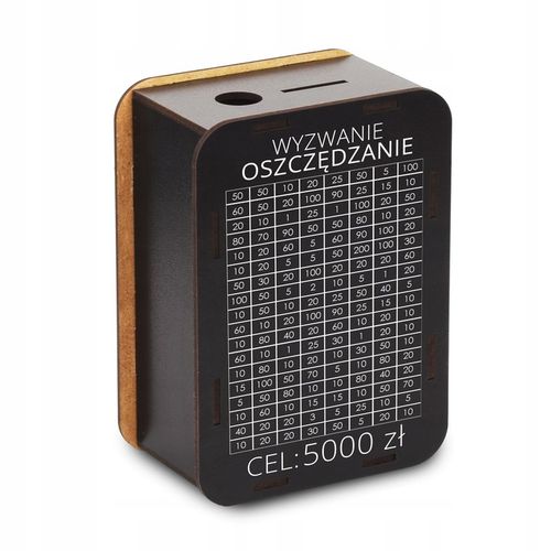 PREZENT NA 18 30 40 50 60 URODZINY SKARBONKA WYKREŚLANA UPOMINEK CEL 5000zł na Arena.pl