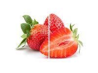 60X60CM ŚWIEŻE TRUSKAWKI DWU OBRAZ ŚCIAN