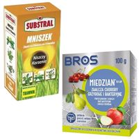 Środek Miedzian Bros 100g + Środek chwastobójczy Mniszek Substral 250ml