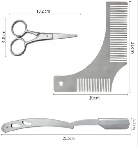 Zestaw Do Brody By My Beard Brzytwa Wzornik + Etui na Arena.pl