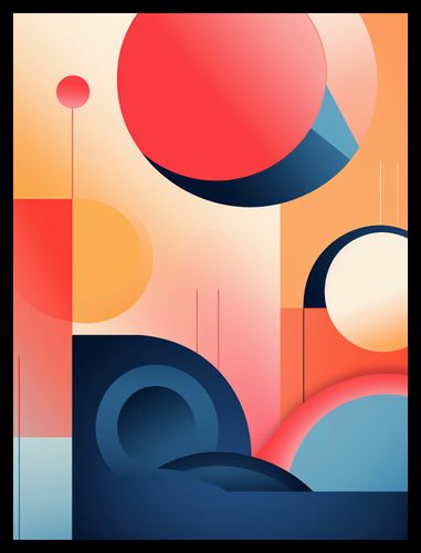 Plakat 30x40cm Geometryczne Marzenia na Arena.pl