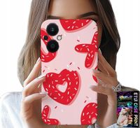 ETUI DO OPPO RENO8 LITE 5G - KOBIECE, MODNE WZORY XOXO SERCE + SZKŁO