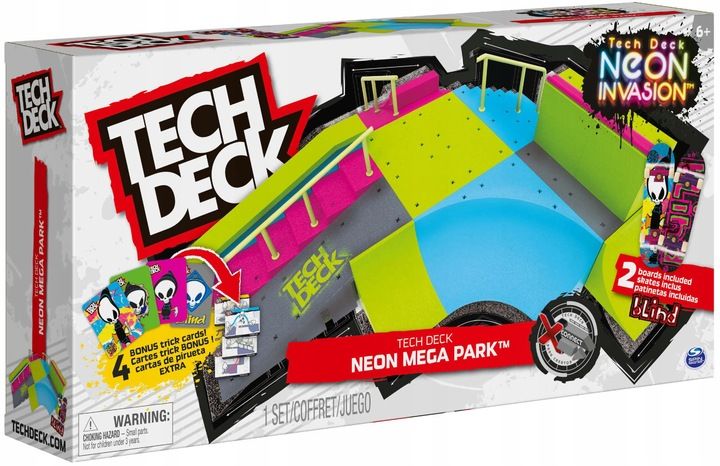 TECH DECK RAMPA NEON PARK DESKOROLKI SKATEPARK zdjęcie 10
