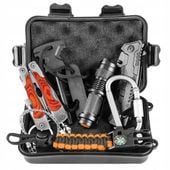 NEO ZESTAW SURVIVALOWY 8 W 1 MULTITOOL NÓŻ LATARKA KRZESIWO KOMPAS 63-154