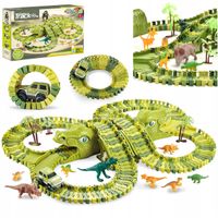 2 x MEGA TOR WYŚCIGOWY XXXL DINOZAUR DINO PARK 229 el.