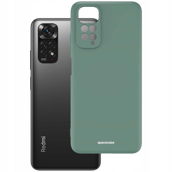 Spacecase Silicone Case Redmi Note 11/11S Dark Green zdjęcie 2