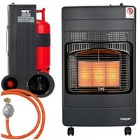 PIECYK GAZOWY 4200W NA BUTLĘ LPG 3 MOCE REDUKTOR WĄŻ MOBILNY OGRZEWANIE