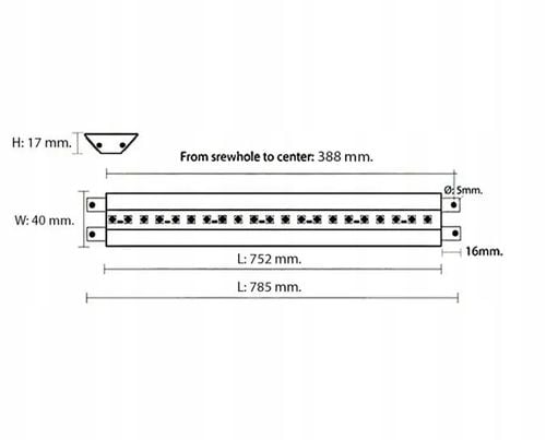 Listwa LED narożna 75 cm 12V na Arena.pl