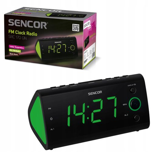 Radiobudzik Cyfrowy Zegar Sencor SRC 170 GN na Arena.pl