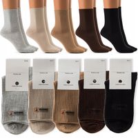 5x SKARPETKI damskie BEZUCISKOWE bawełniane skarpety JAKOŚĆ