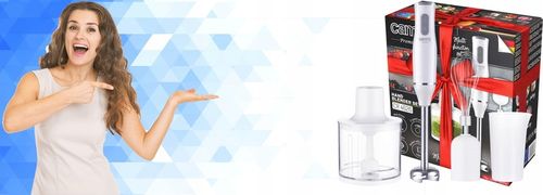 BLENDER RĘCZNY WIELOFUNKCYJNY MIKSER MALAKSER 800W ROZDRABNIACZ na Arena.pl