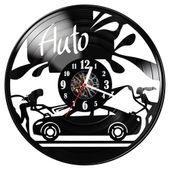 Zegar ścienny z płyty winylowej Auto 1823.14