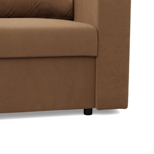 Narożnik do salonu, BLOM, Mikrofaza, 231x140x85 cm, cappuccino na Arena.pl