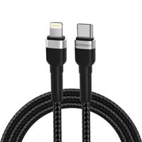 Kabel przewód do iPhone USB-C - Lightning PD 30W 1m czarny