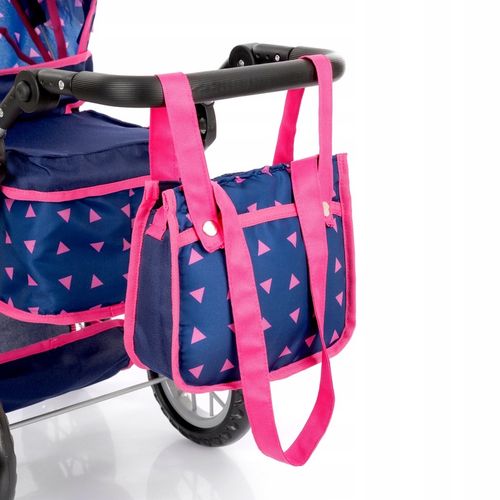 KINDERPLAY WÓZEK DLA LALEK GŁĘBOKI GONDOLA SKŁADANY TORBA REGULOWANA RĄCZKA na Arena.pl
