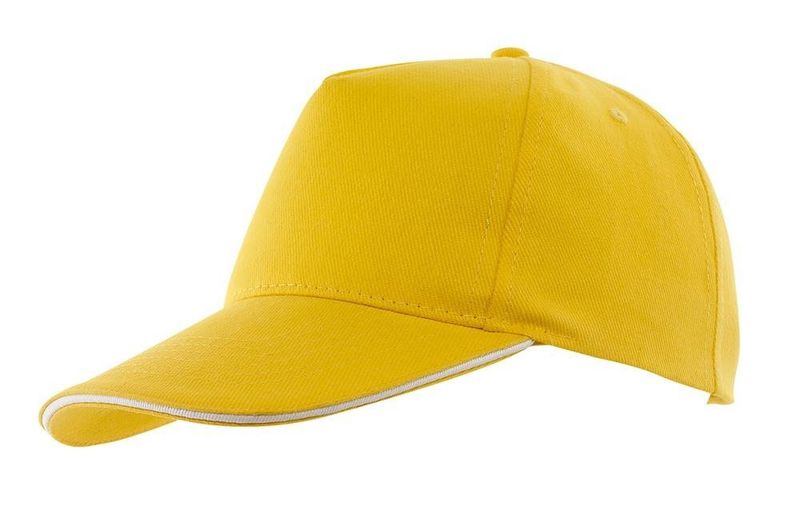 Czapka baseballowa WALK, żółty zdjęcie 1